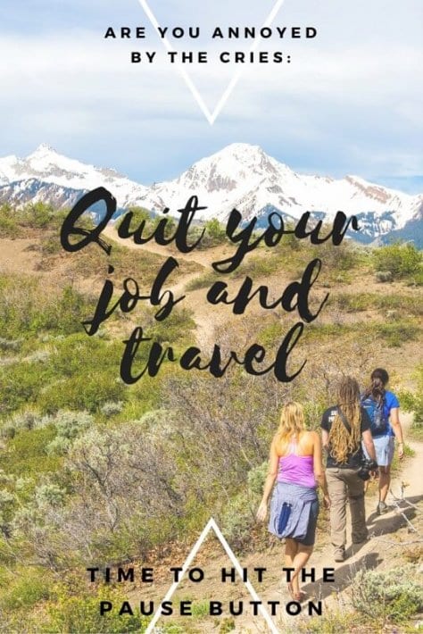 quit your job and travel