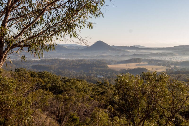 Morning hike up Mt Cooroora, Noosa Hinterland, Queensland, Australia