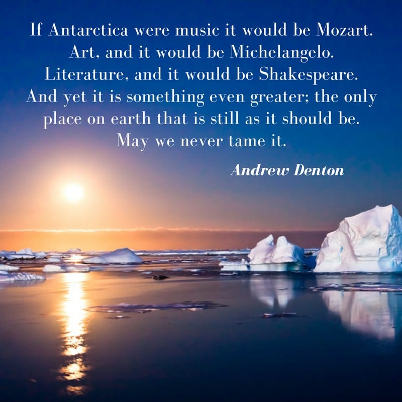 Andrew Denton Antarctica travel quote