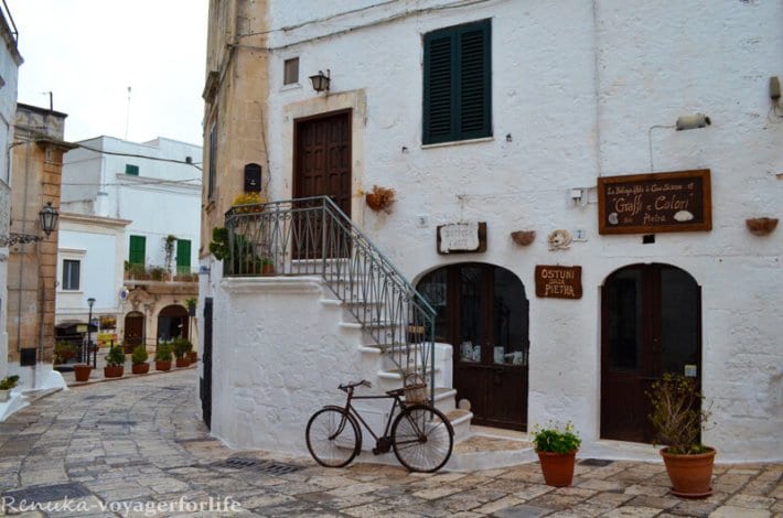 White town Ostuni Puglia Italy