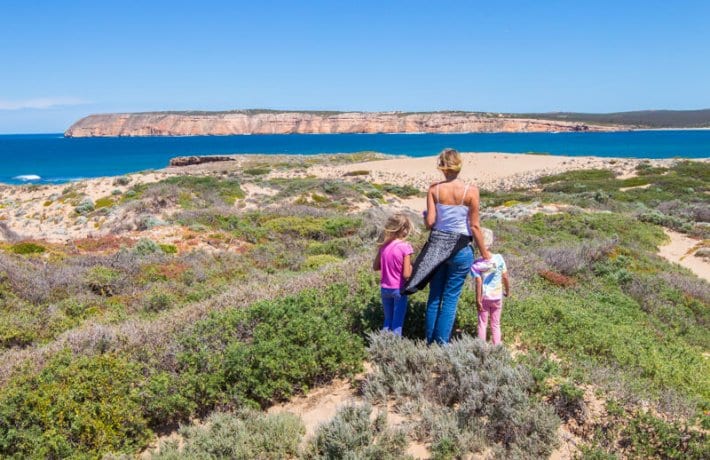 Venus Bay on the West Coast of the Eyre Peninsula is worth a stop on your road trip with kids in South Australia. It's the most we've seen in Australia Click to read more tips on things to do on the Eyre Peninsula