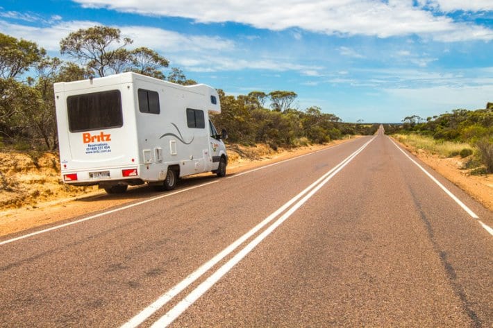 Getting around the Eyre Peninsula in South Australia. We had a Britz motorhome