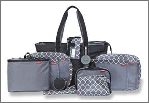 Baby Boom PACK RIGHT 12 Piece Travel and Day Care Diaper Bag Set