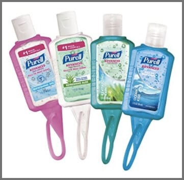 PURELL Advanced Instant Hand Sanitizer - Travel Sized Jelly Wrap Portable Sanitizer Bottles, Scented - (1 oz, Pack of 8)