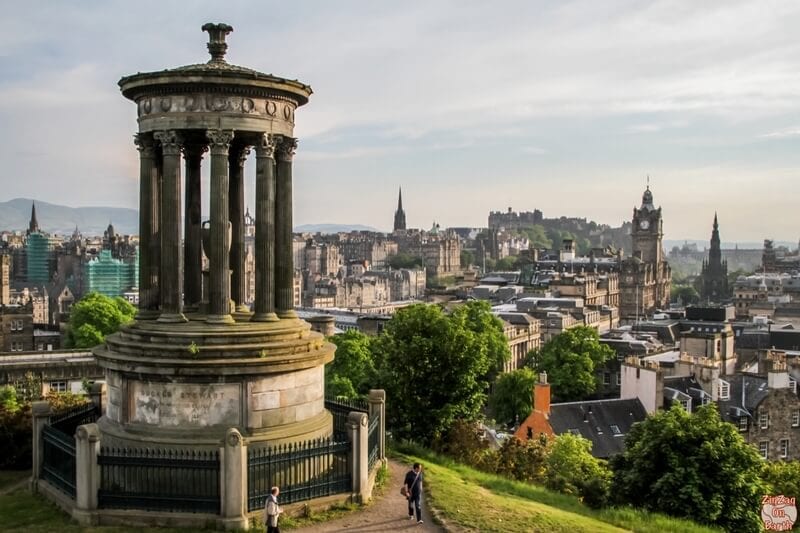 As you start your Scotland Travels in Edinburgh, I recommend spending some time on Calton Hill, especially at Sunset. From there you have unobstructed views of the old town, Edinburgh Castle, and the volcanic Arthur's Seat. 