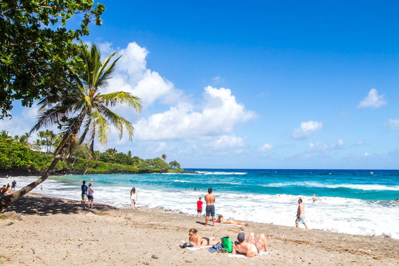 Hamoa Beach - one of the best stops along the Road to Hana drive in Maui, Hawaii