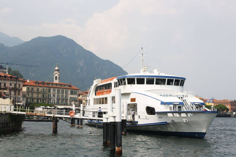 The ferry is an easy way to get around Lake Como