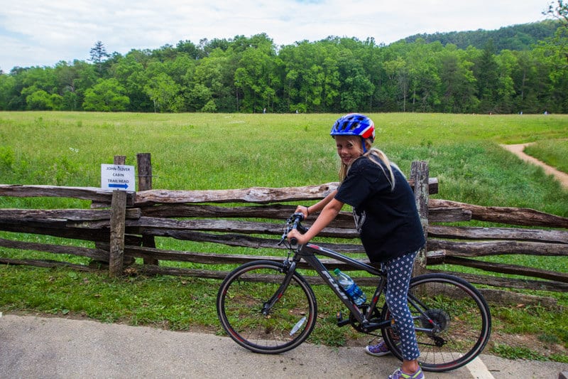 Cades Cove bike ride  for families