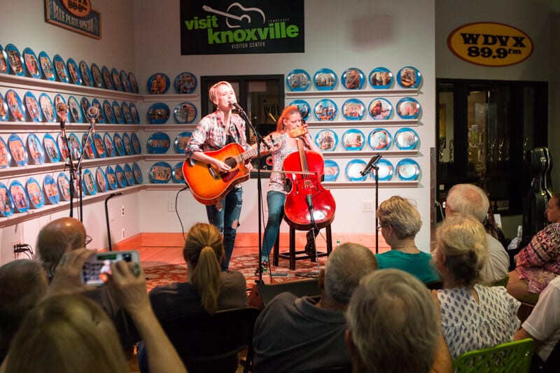 Pop into the Knoxville visitors center for some free live music!