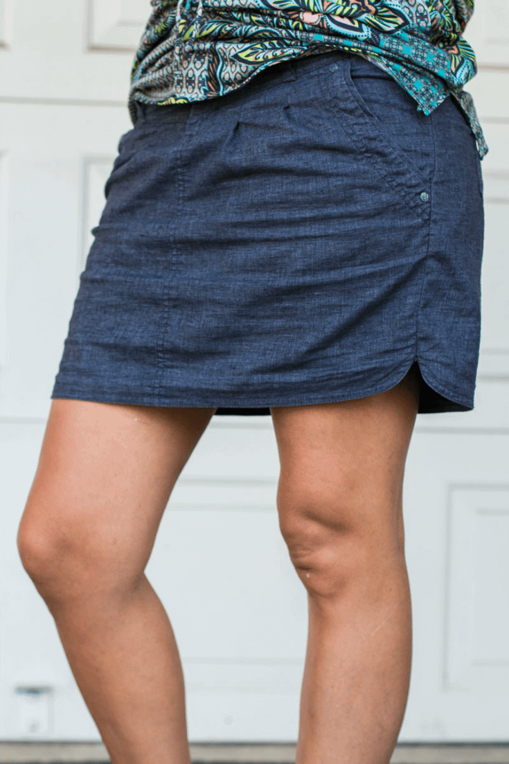 I love feeling comfortable and stylish when I travel, and this Lizbeth Skirt by prAna is one of my new fave travel clothes. Love the soft hemp and recycled material, and the coal color goes with a lot of my tops!