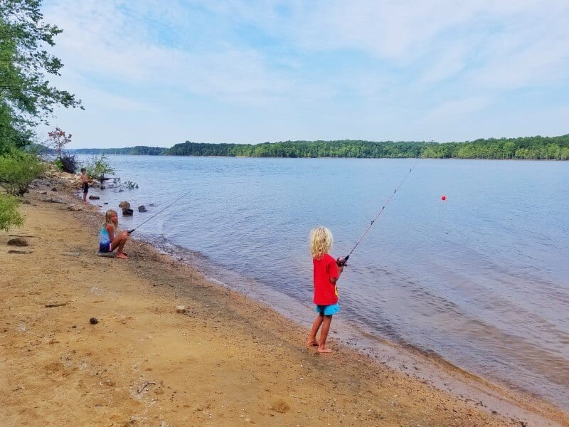 Fishing and camping Kerr Lake North Carolina