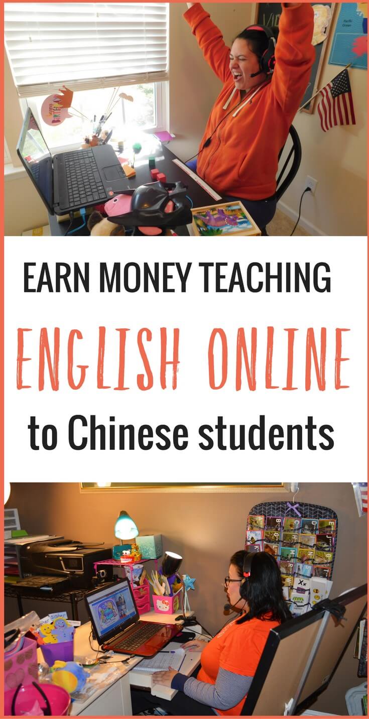 How to teach english online to chinese students from home. This is a fantastic work from home opportunity to earn extra money effortlessly. No lesson planning needed and you can work from anywhere! I LOVE this and would totally do it if I was not full time blogging. Check it out. Happy Pinning