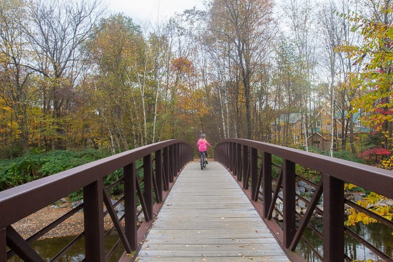 Biking the Stowe Recreation Path in Vermont New England (2)
