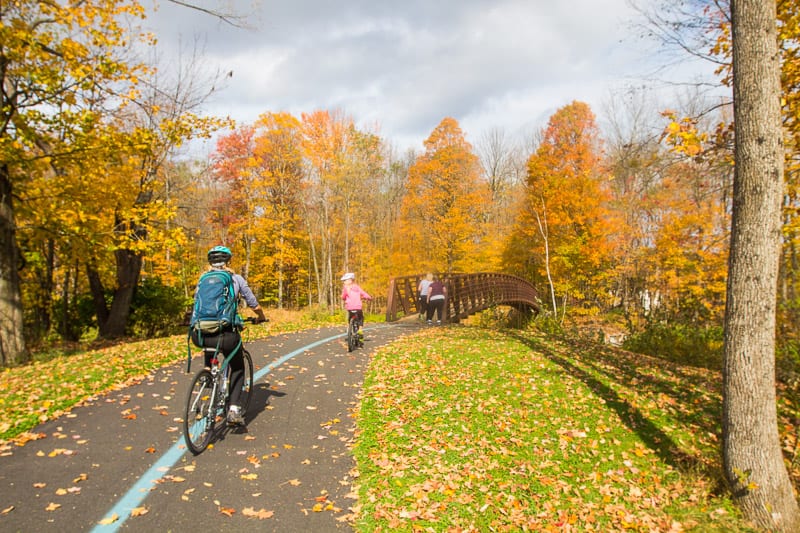 family friendly bike ride on the Stowe Recreation Path in Vermont New England (3)