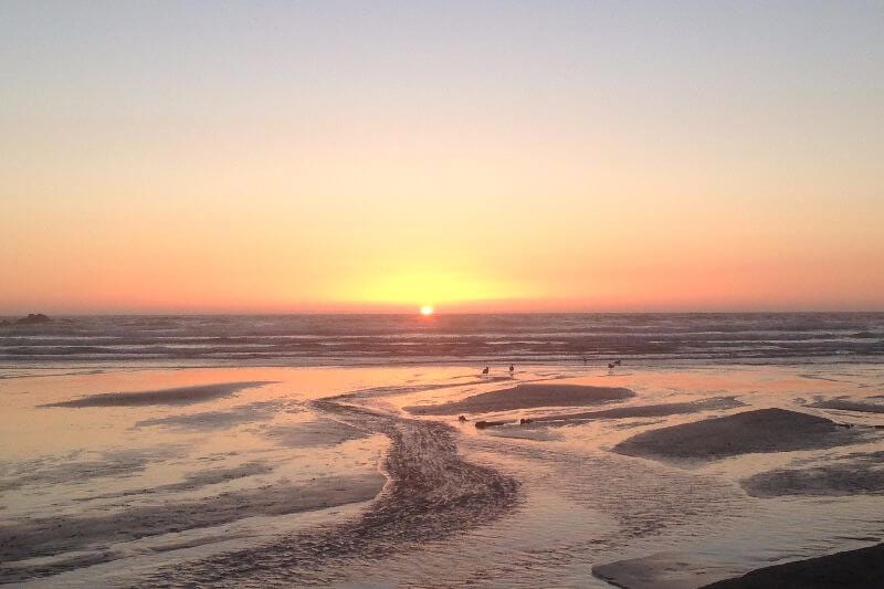 sunset over Praia da Arrifana -