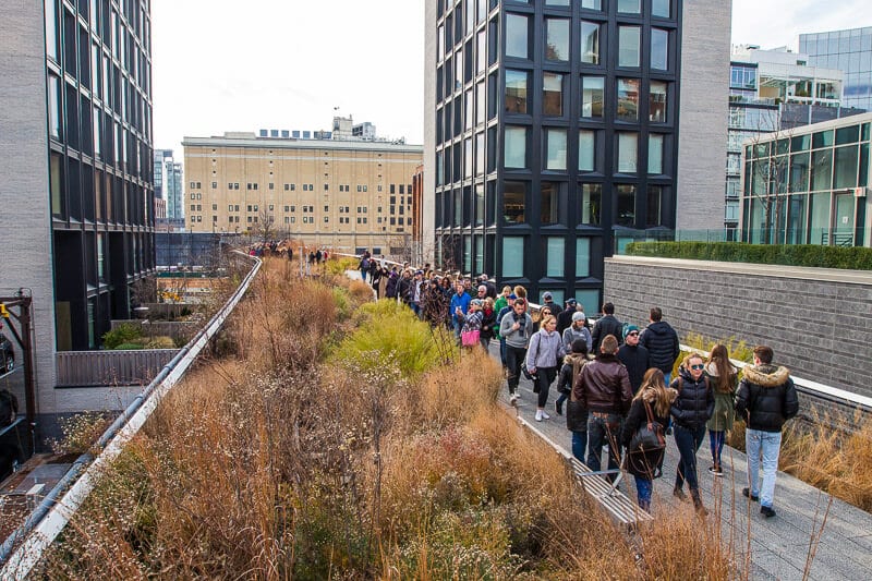 people walking The Highline