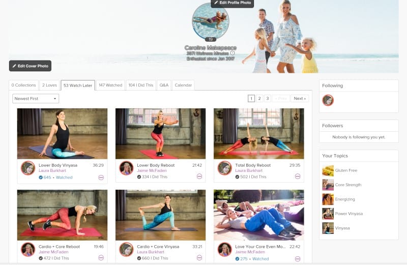 Grokker Review variety of online fitness and yoga classes