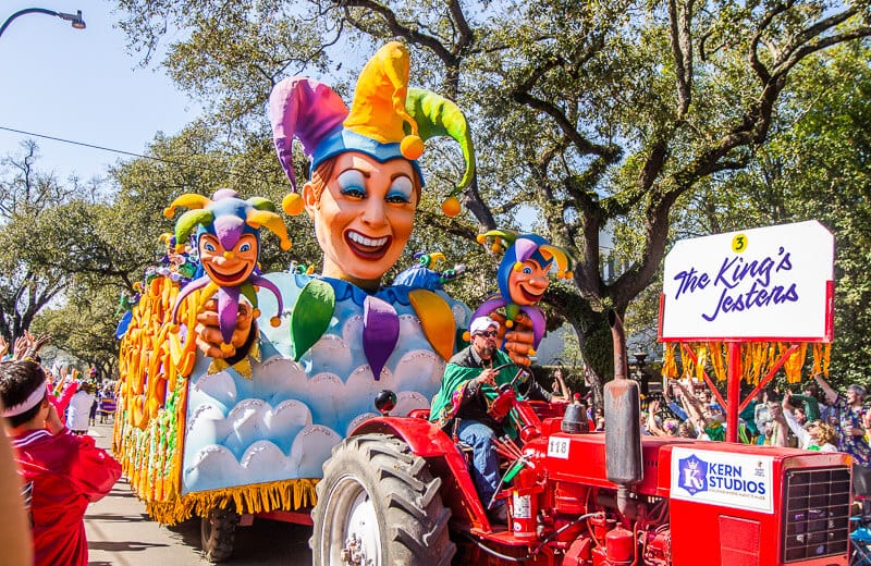 Rex Parade at Mardi Gras in New Orleans