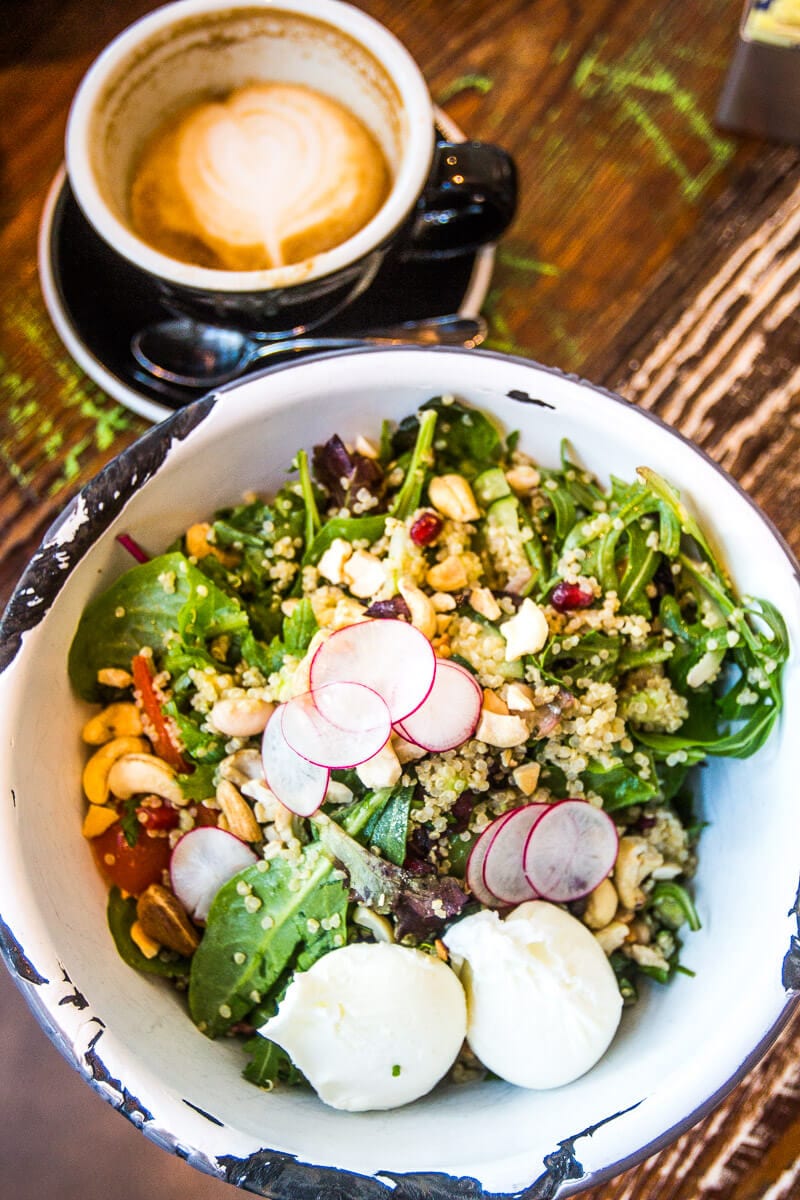 Places to eat in New Orleans - healthy quinoa bowl at Willa Jean Cafe 