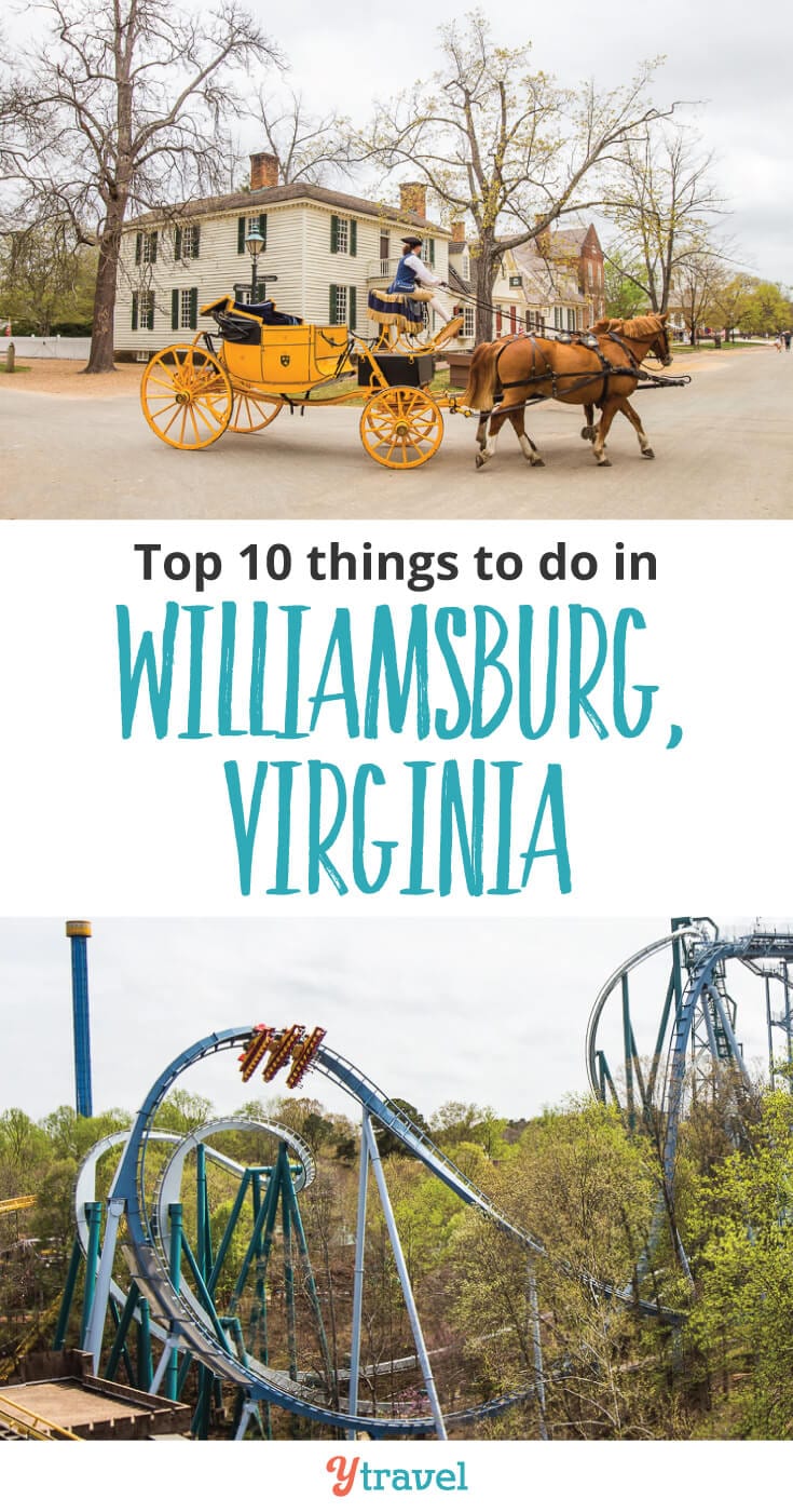Top 10 things to do in Williamsburg, Virginia. If you are planning a trip to the Greater Williamsburg Area, check out this list of things to do, plus 7 places to eat, plus where to stay!