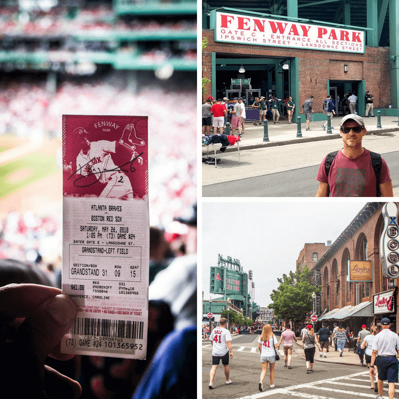 Watching the Boston Red Sox play at Fenway Park