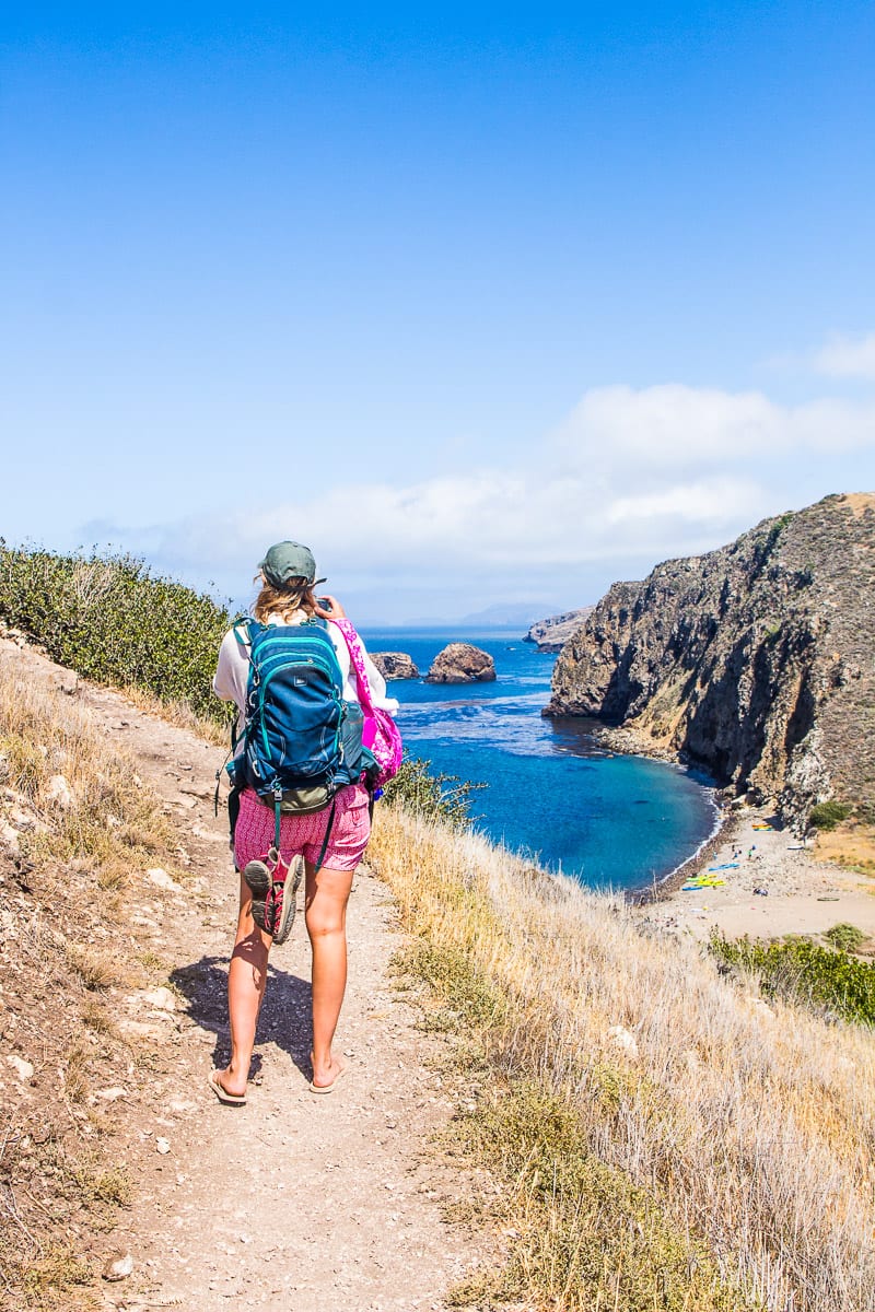 Hiking in Channel Islands National Park, California