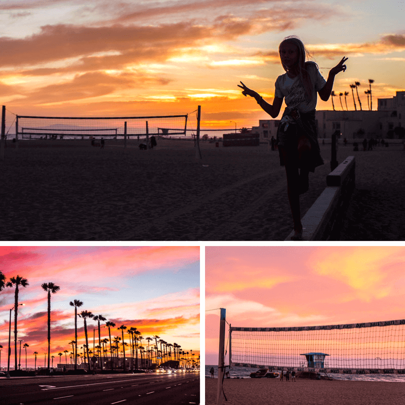 people enjoying Huntington Beach sunset, 