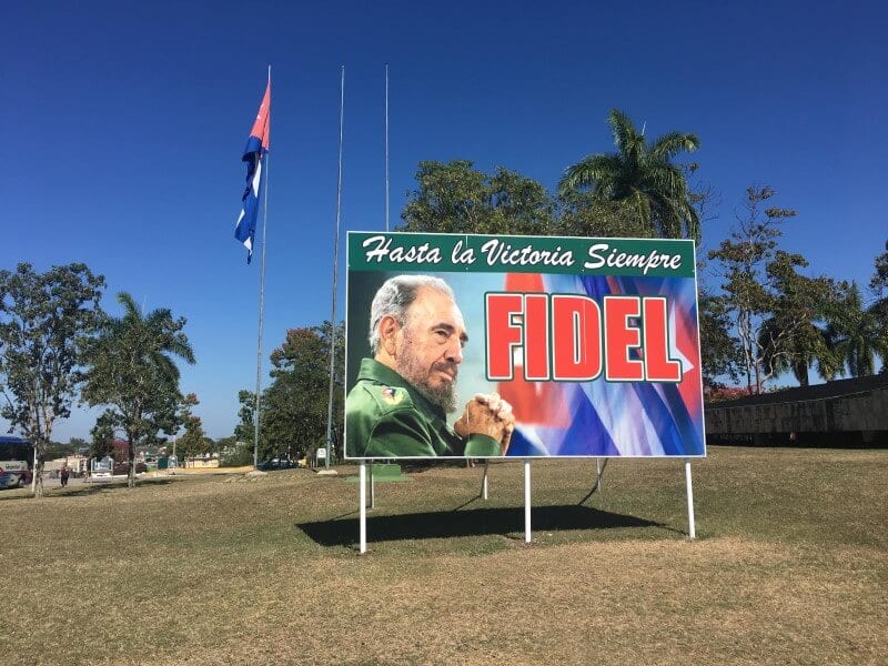 Fidel Castro Cuba sign