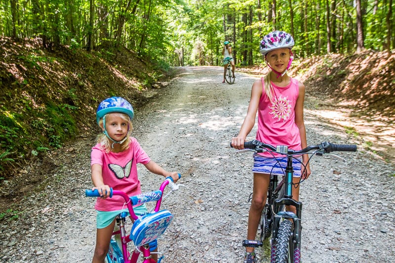 Columbia clothes for biking with kids