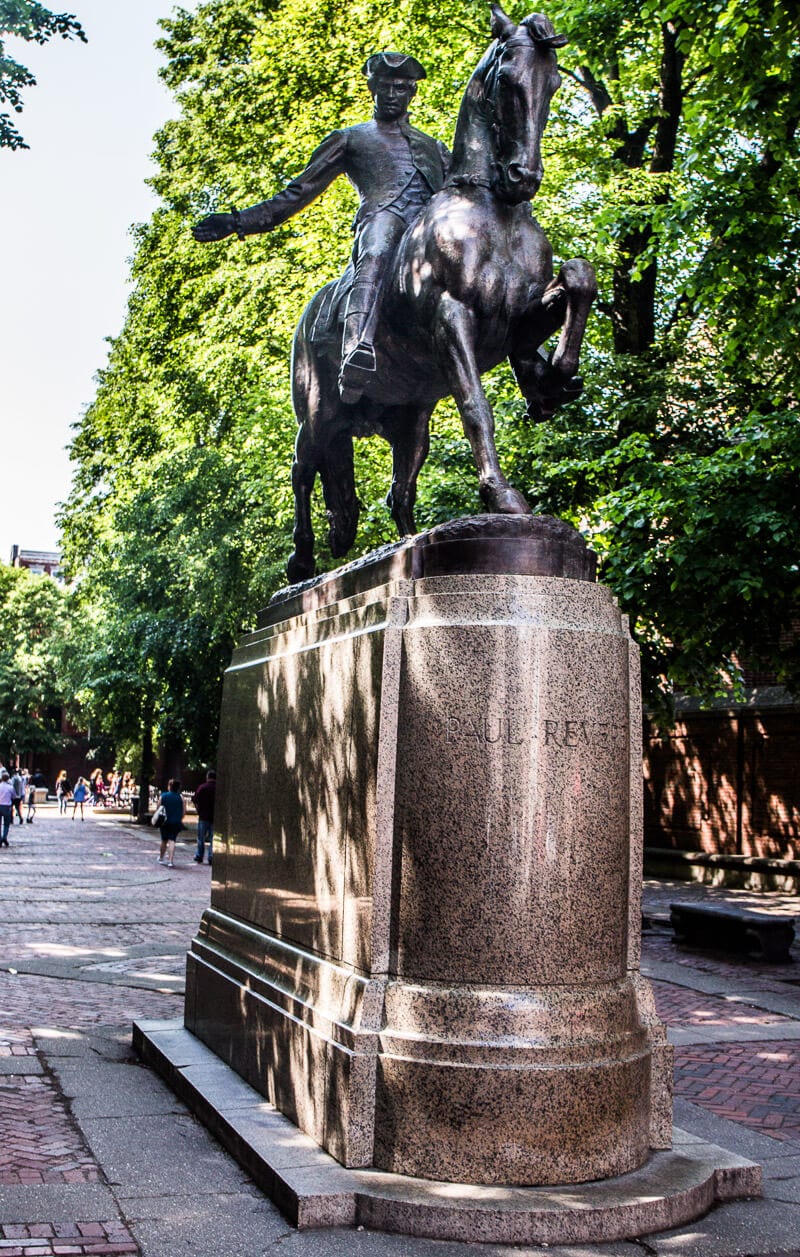 Paul Revere’s Statue, North End, Boston