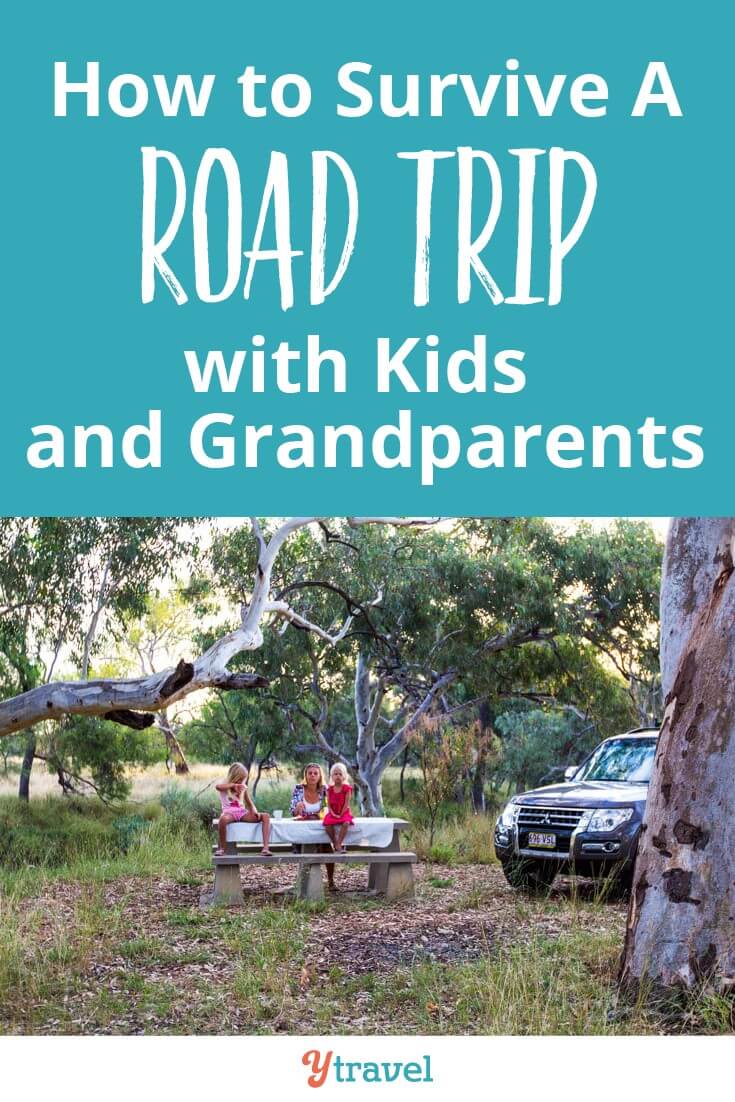 10 Road Trip Tips - How to survive a multigenerational family road trip. Ever thought of taking a road trip with the kids and grandparents? A family vacation can be a lot of fun if you plan and prepare for it right. Click inside for important travel tips!