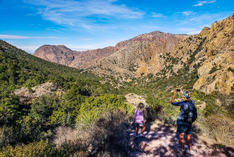 Hiking the Lost Mine Trail in Big Bend National Park in Texas