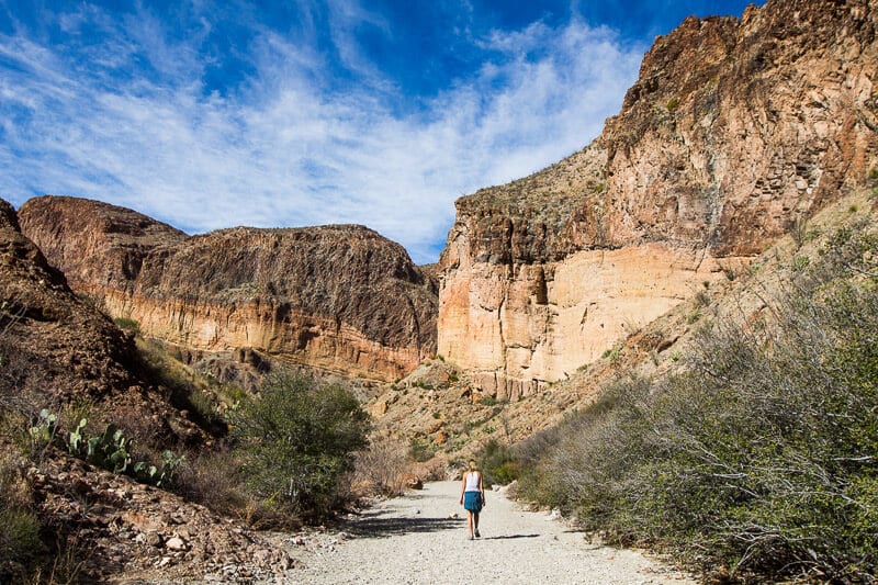 Lower Burro Mesa Pour Off trail