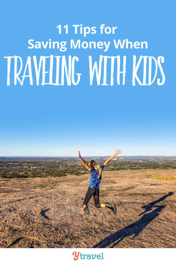 11 tips for saving money when traveling with kids. Learn how to save money on accommodation, food, sightseeing activities, getting around, and much more. You can make your family vacation dreams a reality. Click inside now for important tips about travel with kids!