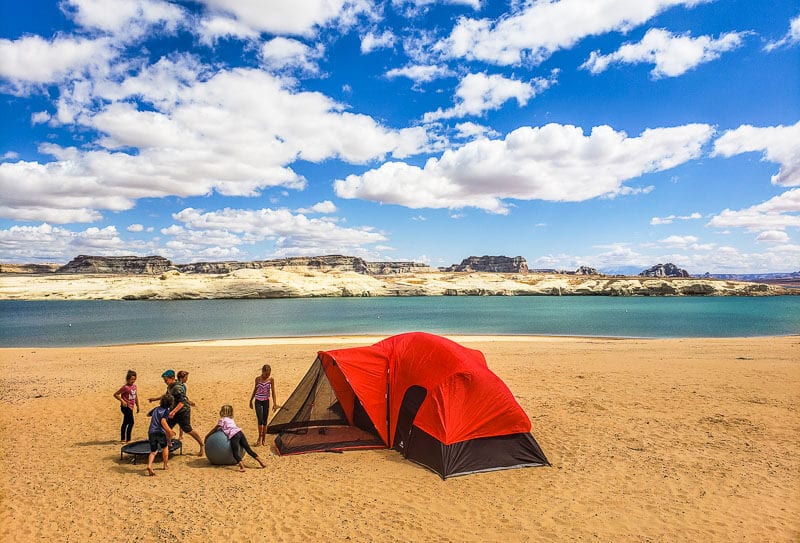 tent on the beach