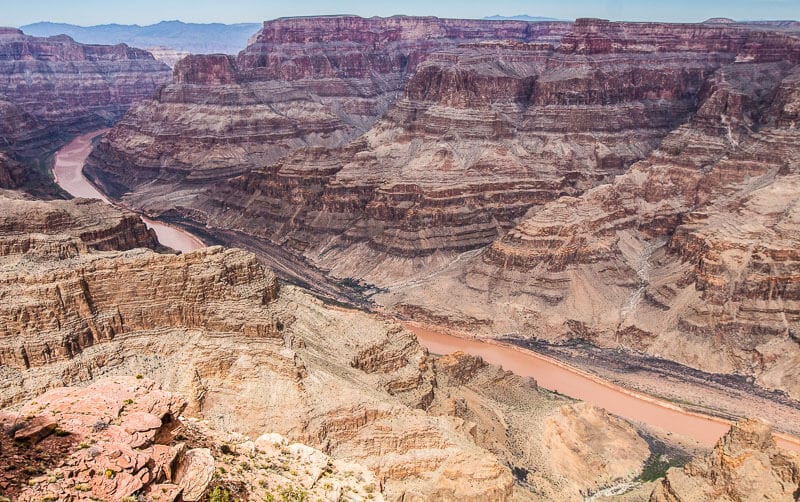 view of colorado river and Grand Canyon West