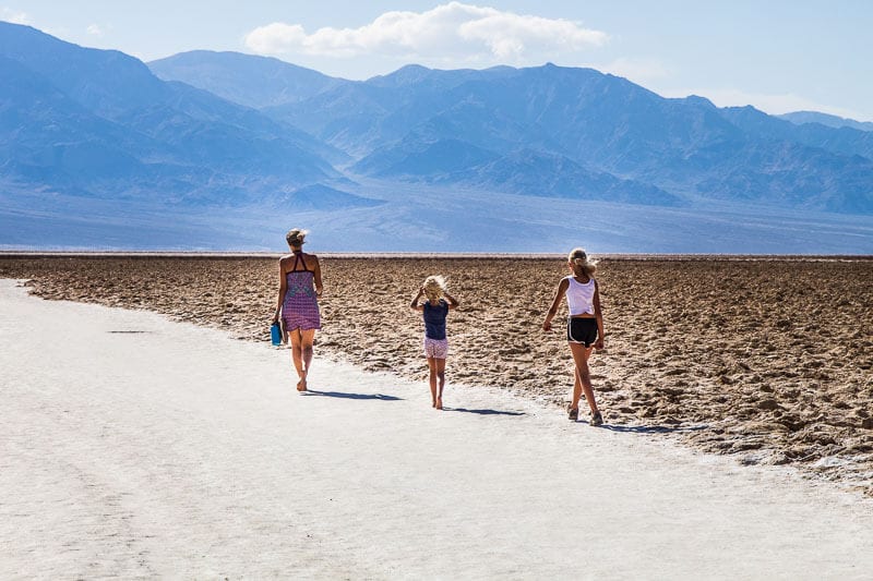 Salt flats at Badwater Basin, in Death Valley