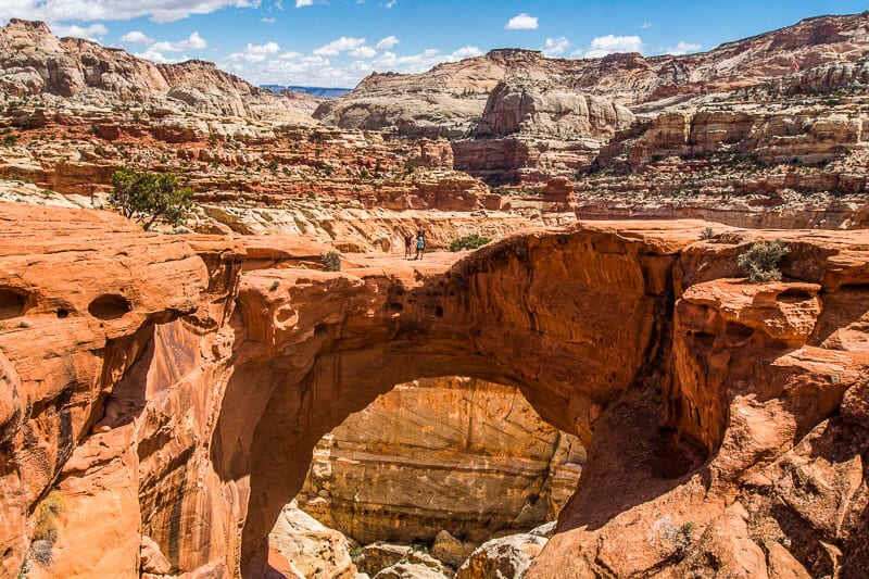 Cassidy Arch Trail, Capitol Reef National Park, - cool places in Utah