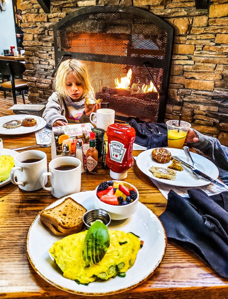 fire place breakfast