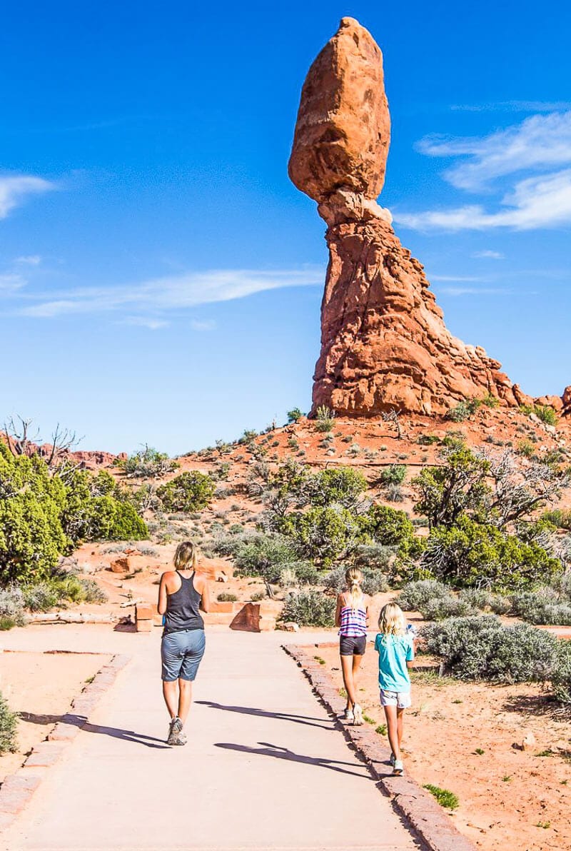 Balanced rock - popular Arches NP attraction