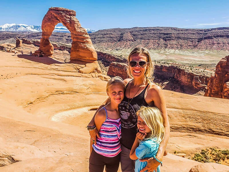 arches national park with kids