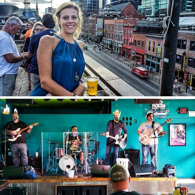 bands and rooftop bars Nashville