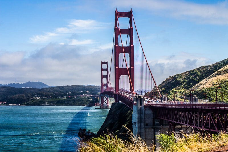 Paseo en bicicleta por el puente Golden Gate a Sausalito