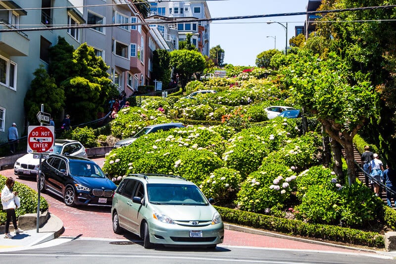 Lombard Street - drive down it with children