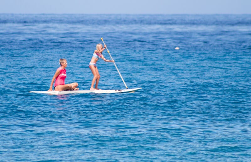 Stand up paddle boarding in Maui