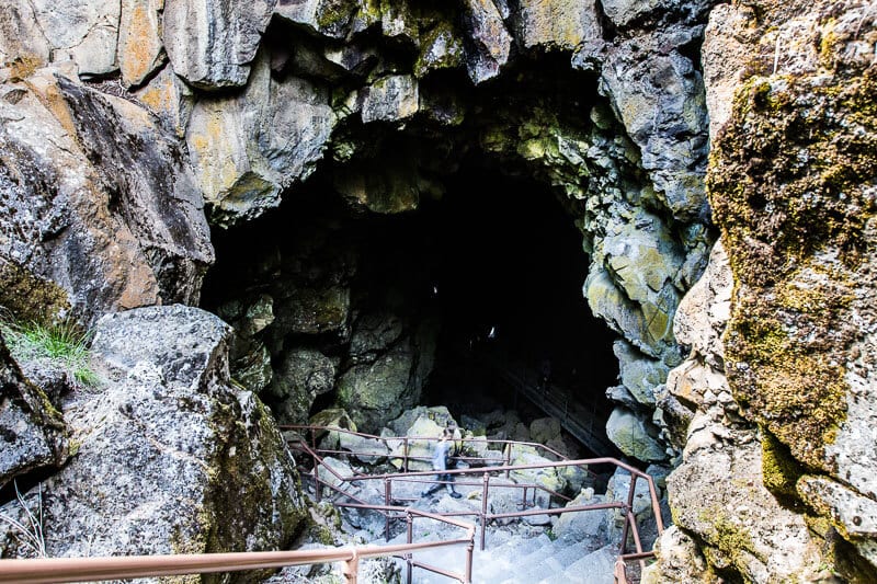 the entrance to the Lava River Tube, Bend