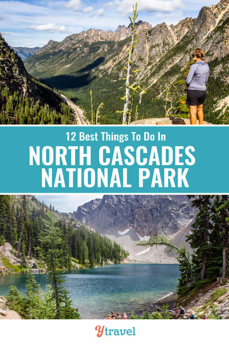 North Cascades National Park in Washington State is amazing. Here are the 12 best things to do in Cascades National Park for 1st time visitors. National Parks | USA Travel | Hiking | National Park | Family Travel | Travel | Travel Tips | Adventure Travel.