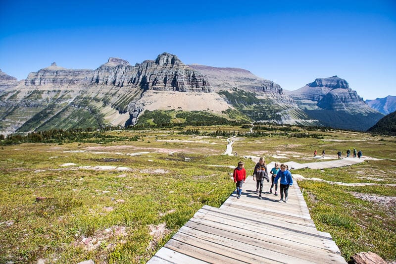 Logan Pass, one of the best things to do in Glacier Nartional Park, Montana