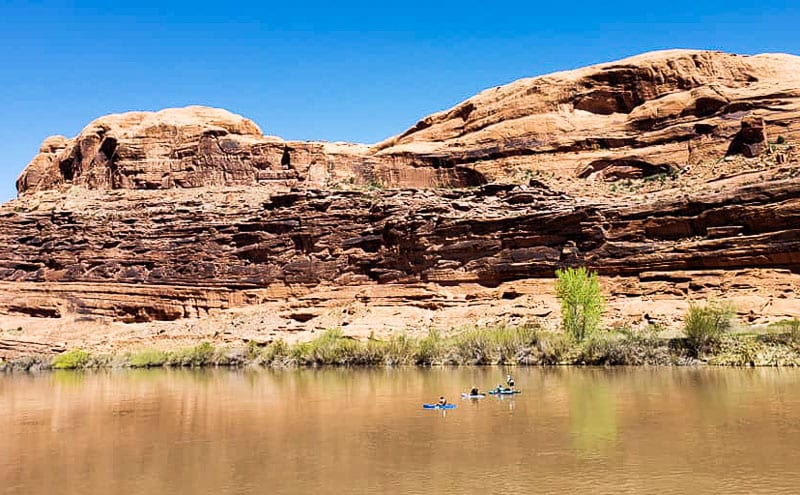 Kayaking the Colorado River in Moab