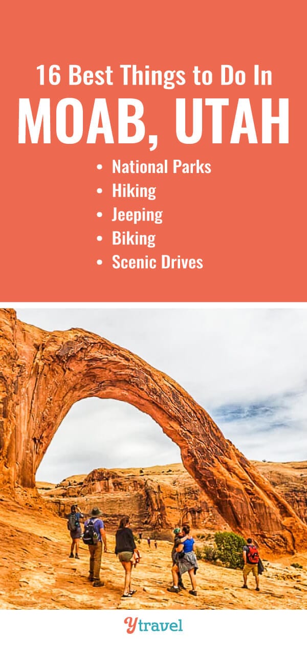 Planning a trip to Moab? Here is a list of the best things to do in Moab including the best hikes, scenic drives, jeep tours, biking and places to stay. | Utah Travel | Moab Utah | Adventure Travel | Travel Tips | Hiking | Jeeps | family travel.